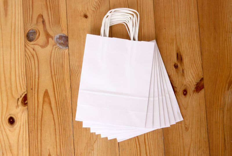 How We Make Small White Paper Bags For Gifts At Home