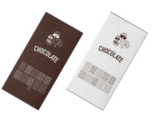 Eco-Friendly Mushroom Chocolate Bar Packaging