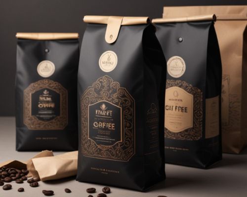 Colours, graphics and logo placement for design in Coffee Packaging - PackPaa