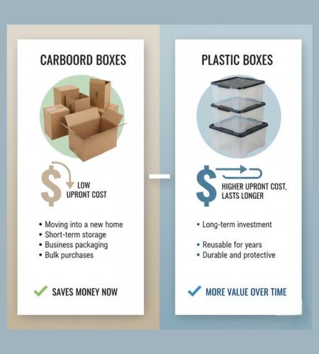 Cardboard vs Plastic Storage Boxes